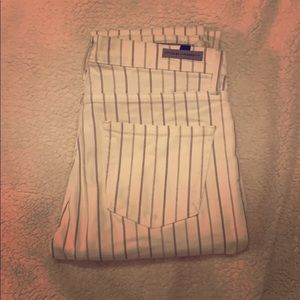 Citizens of Humanity striped white jeans